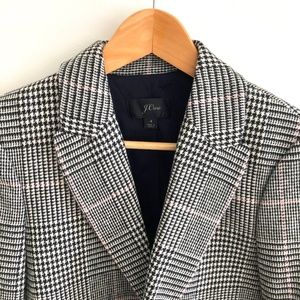 J.Crew | Oversized blazer in glen plaid Size 4